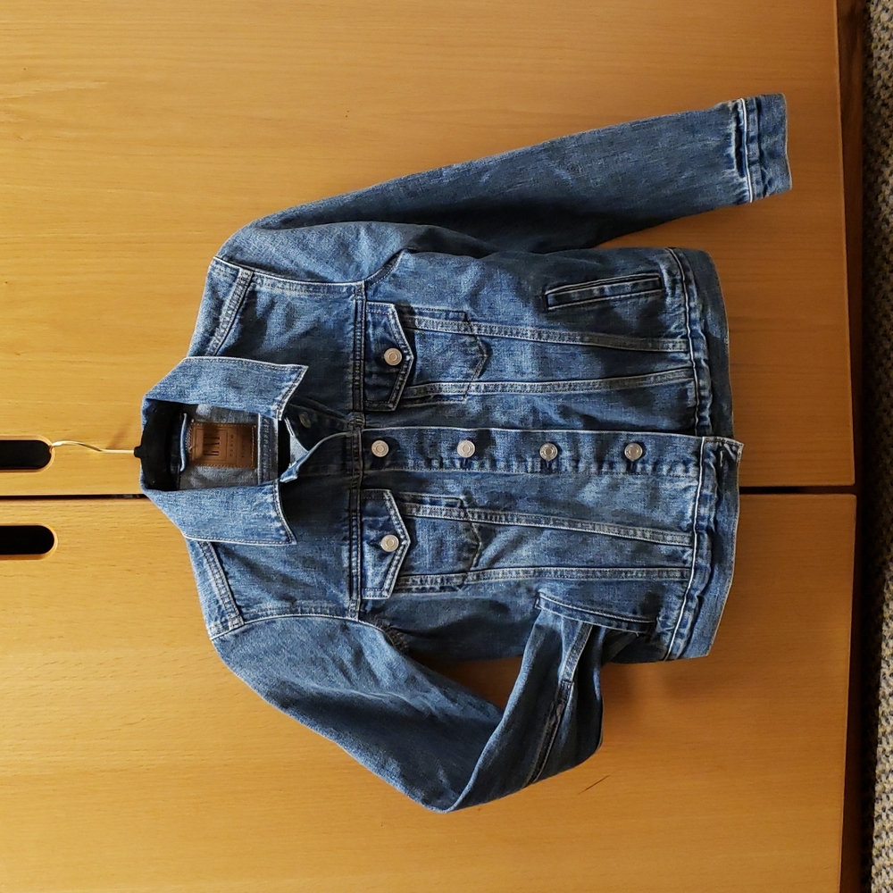 GAP Petite Denim Jacket (Medium Indigo)